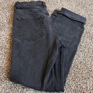 Gap Black High Rise 90s Straight Jean